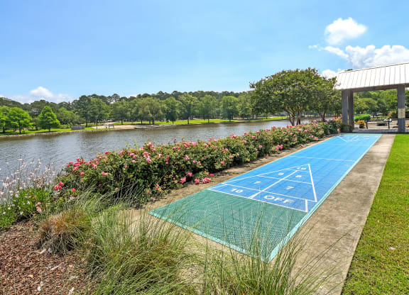 Shuffle board at Lakeshore Pointe Apartment Homes, Brandon, MS
