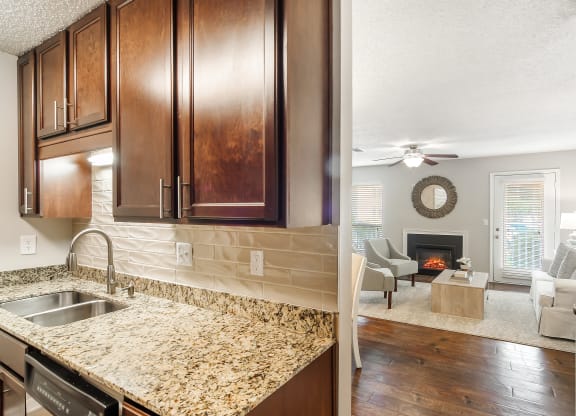 Sink With Faucet at Lakeshore Pointe Apartment Homes, Mississippi, 39047