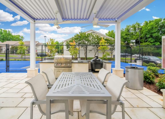 Outdoor Grill Stations at Cambridge Station Apartment Homes, Oxford, Mississippi