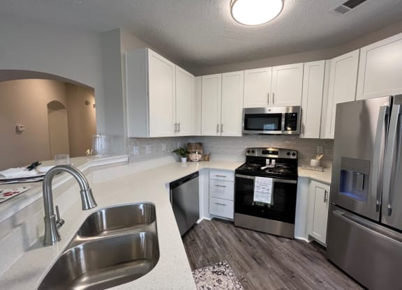 Newly Renovated Kitchen  at Carlton Park Apartment Homes, Flowood, Mississippi, 39232