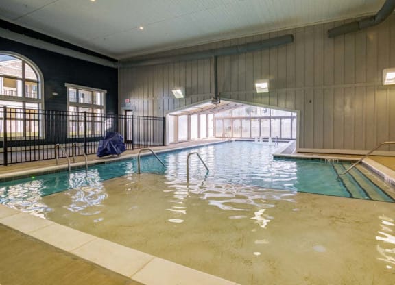 indoor/outdoor pool at Retreat Apartments in Williston, ND 