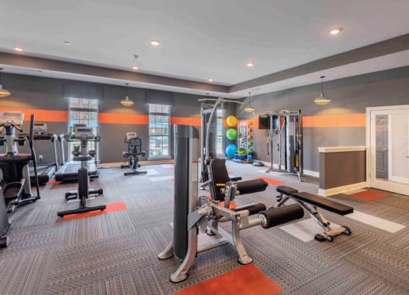 Large Fitness Center at The Met Apartment Homes, 35402