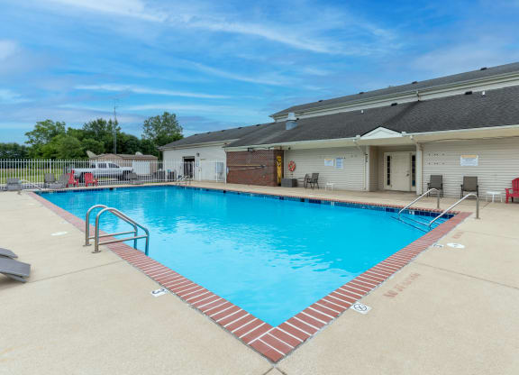 the swimming pool at our apartments