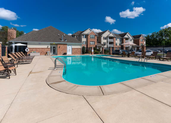 the swimming pool at our apartments