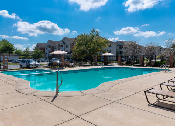 our apartments have a resort style swimming pool