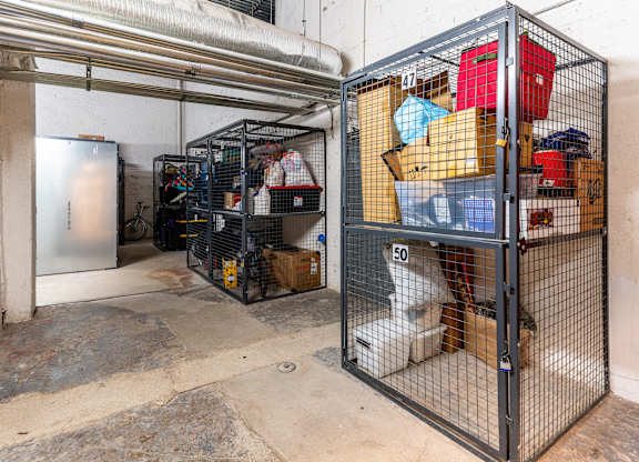 Storage lockers for rent at Somerset Place Apartments in Chicago, IL 60640