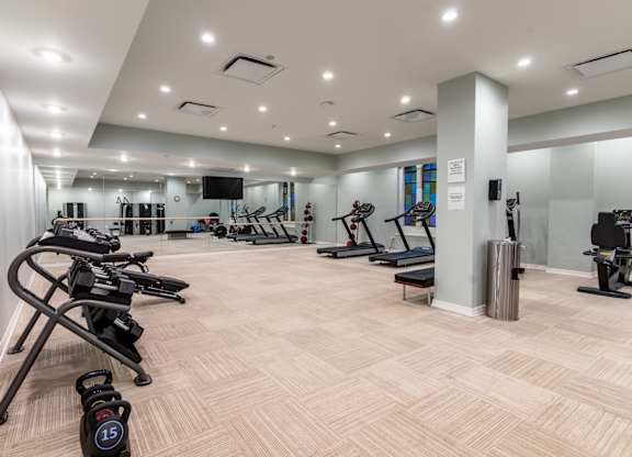Gym at Park Heights by the Lake Apartments, Chicago, Illinois