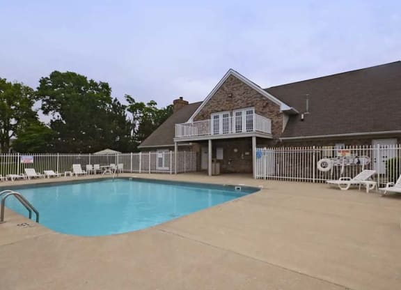 Sparkling pool at Bexley Village, Greenwood, Indiana
