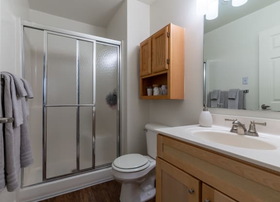 Large updated bathroom at Barton Farms in Greenwood, IN 46143