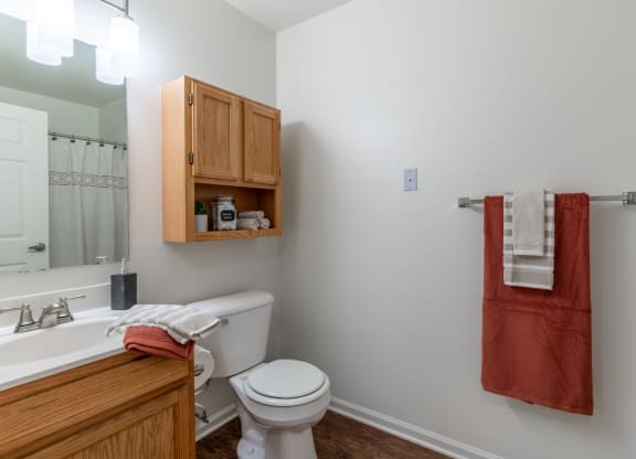 Large updated bathroom at Barton Farms in Greenwood, IN 46143