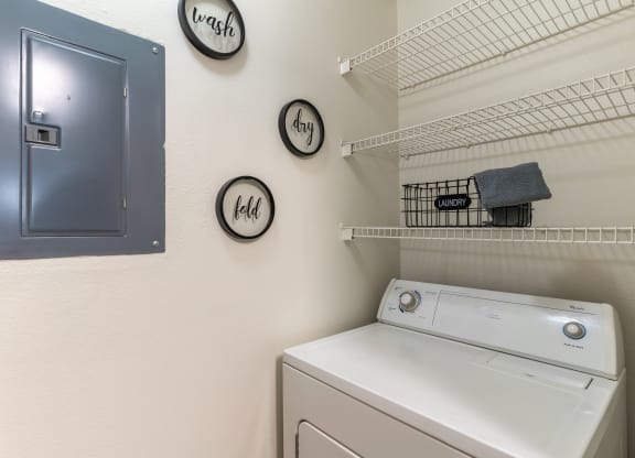 In-unit laundry room at Barton Farms in Greenwood, IN 46143