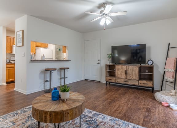 Spacious living room at Barton Farms in Greenwood, IN 46143