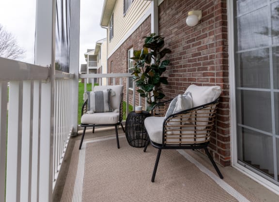 Private screened in patio at Barton Farms in Greenwood, IN