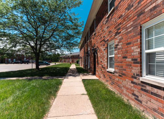 Exterior Walking Path at Hamilton Square Apartments, Westfield, IN, 46074