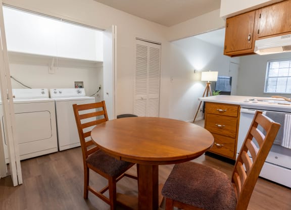 Contemporary Dining Room at Sandstone Court Apartments, Greenwood