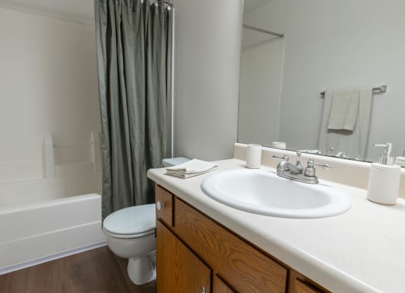 Oversized Soaking Tub In Bath at Sandstone Court Apartments, Indiana