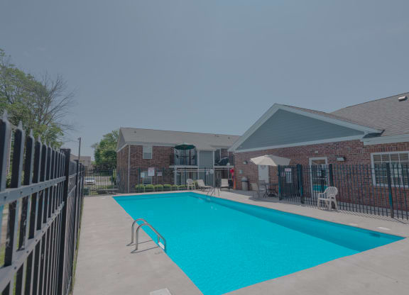 our swimming pool is in front of our building at the crossings at walnut creek