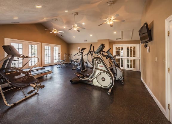 Large fitness center at Bexley Village, Greenwood, Indiana