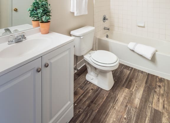 Luxurious Bathroom at Meadow View Apartments and Townhomes, Springboro, 45066