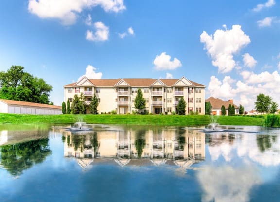 Pond View at Creekside at Meadowbrook Apartments, Lowell, IN, 46356