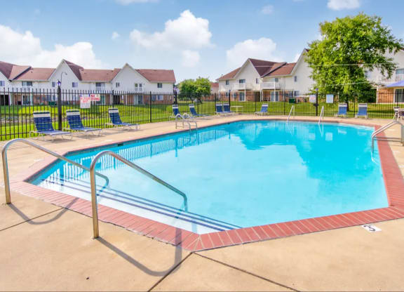 Sparkling swimming pool at Waterstone Place Apartments in Indianapolis, IN 46229