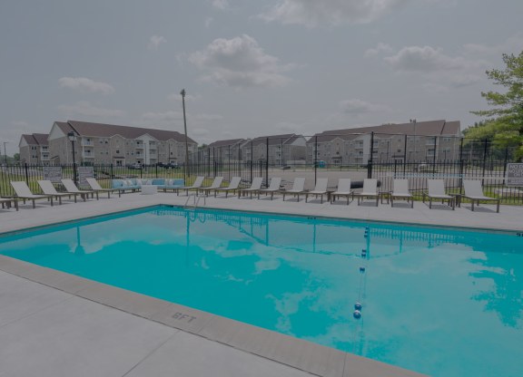 our apartments have a resort style pool with lounge chairs