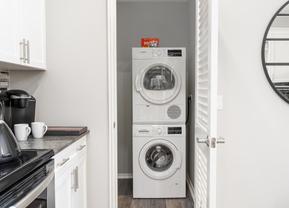 In Home Stacked Washer/Dryer at Park Heights by the Lake Apartments, Chicago