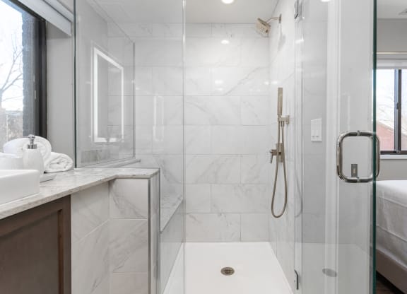Walk-In Showers And Garden Tubs at Park Heights by the Lake Apartments, Chicago, Illinois