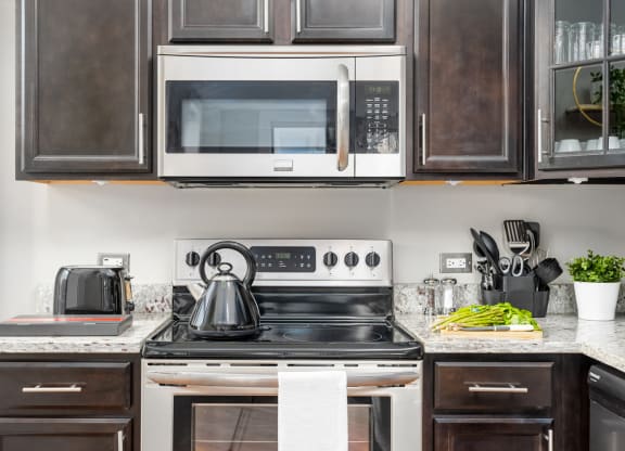 Fitted Kitchen at Somerset Place Apartments, Chicago, 60640