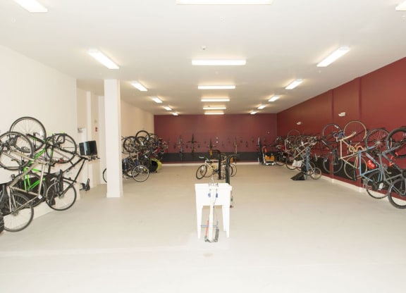 Bike Storage at The Whit Apartments, Indiana