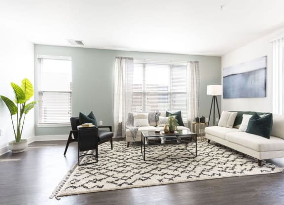 Large Living Room at The Whit Apartments, Indianapolis, IN