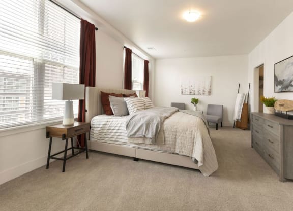 Spacious Bedroom at The Whit Apartments, Indianapolis