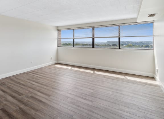 empty room at Walnut Towers at Frick Park, Pittsburgh, Pennsylvania