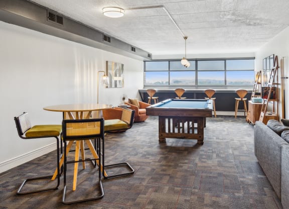 resident lounge at Walnut Towers at Frick Park, Pennsylvania
