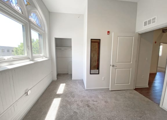 Carpeted Living Spaces at University Commons Apartments, Oakland, Pittsburgh
