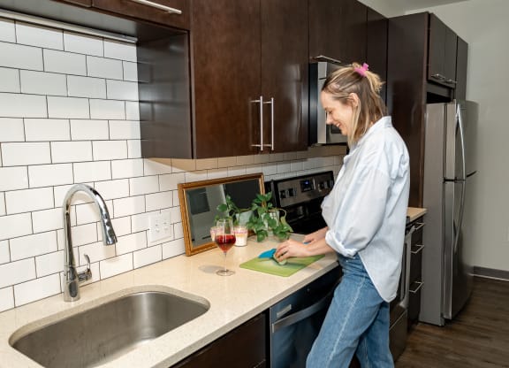 kitchen at Bakery Living in Pittsburgh, PA 15206