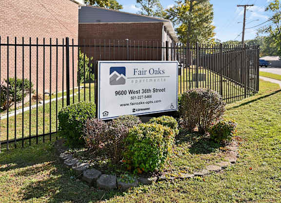 A Sign For Property at Fair Oaks Apartments, Little Rock, AR