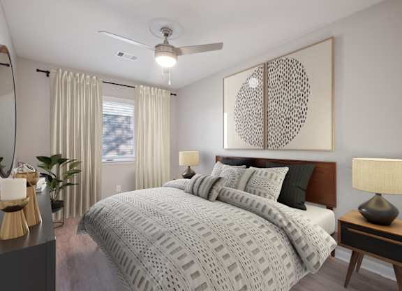 A Bedroom at Fair Oaks Apartments, Little Rock, Arkansas