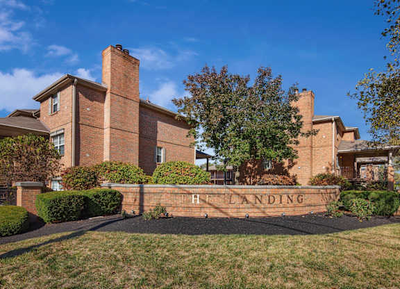 Elegant Entry Signage at The Landing Apartments, Dayton, OH