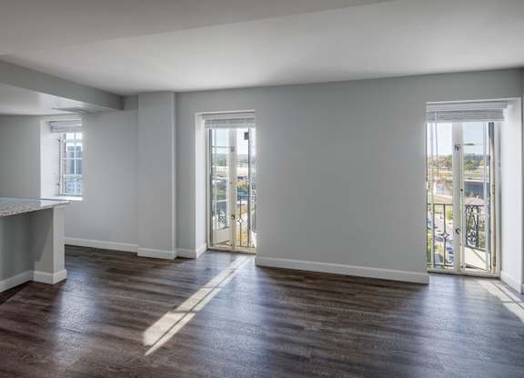 Room with a fireplace at The Landing Apartments, Ohio, 45402