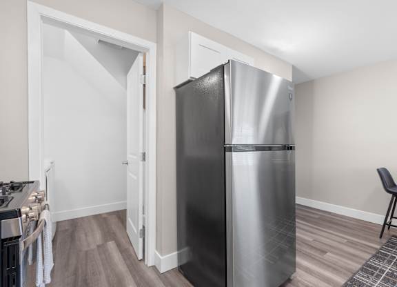Modern kitchen at The Rand Apartments, Columbus