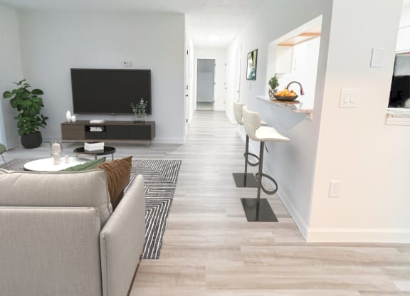 Living Room at Hilltop Apartments, Cincinnati, 45213-2638