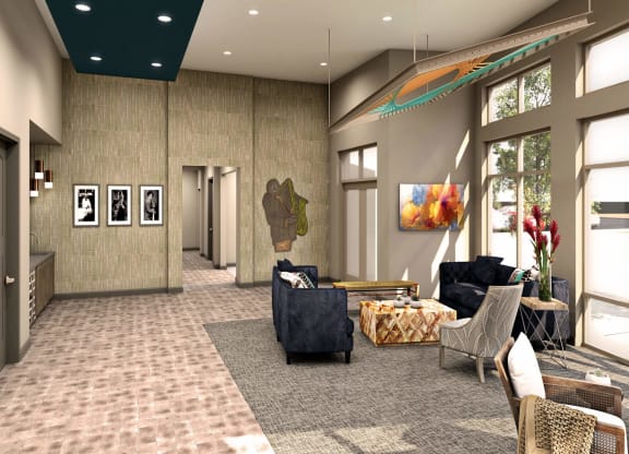 Lobby Area at Adelphi Quarter, Columbus, 43203