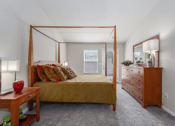 Bedroom with bed at Falls at Landen, Ohio, 45039