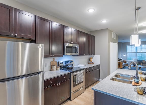 Elegant Kitchen at Liberty Flats Apartments, Ohio