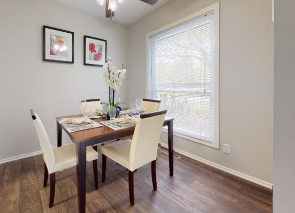 Dining room with a table and chairs at Summit at Keystone, Indiana, 46220