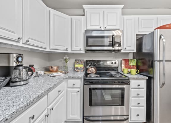 Fully Furnished Kitchen With Stainless Steel Appliances at Regency Place, North Carolina