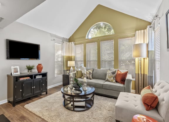 Living Room With TV at Regency Place, North Carolina