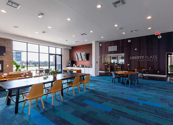 Residential Clubhouse at Liberty Flats Apartments, Liberty Township