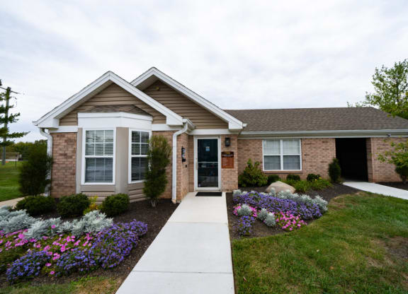 House with a sidewalk at Honey Creek, Greenwood, IN